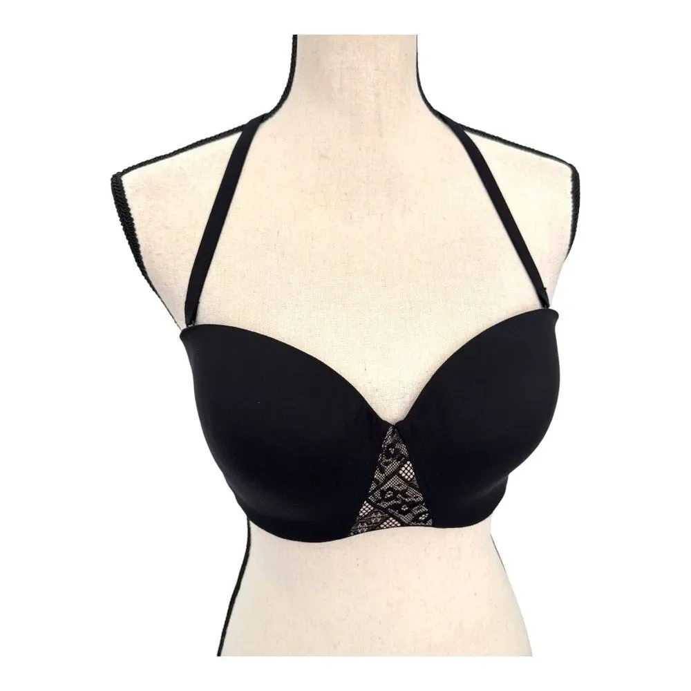 Victoria's Secret Body by Victoria Multi-Way Convertible Push Up Bra Black 32DDD